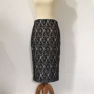 Lace Pencil Skirt